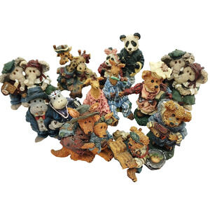 Noah's Ark Lot 10-Boyd's Bears & Friends Collection Figurines Set-NO ARK-PreOwn